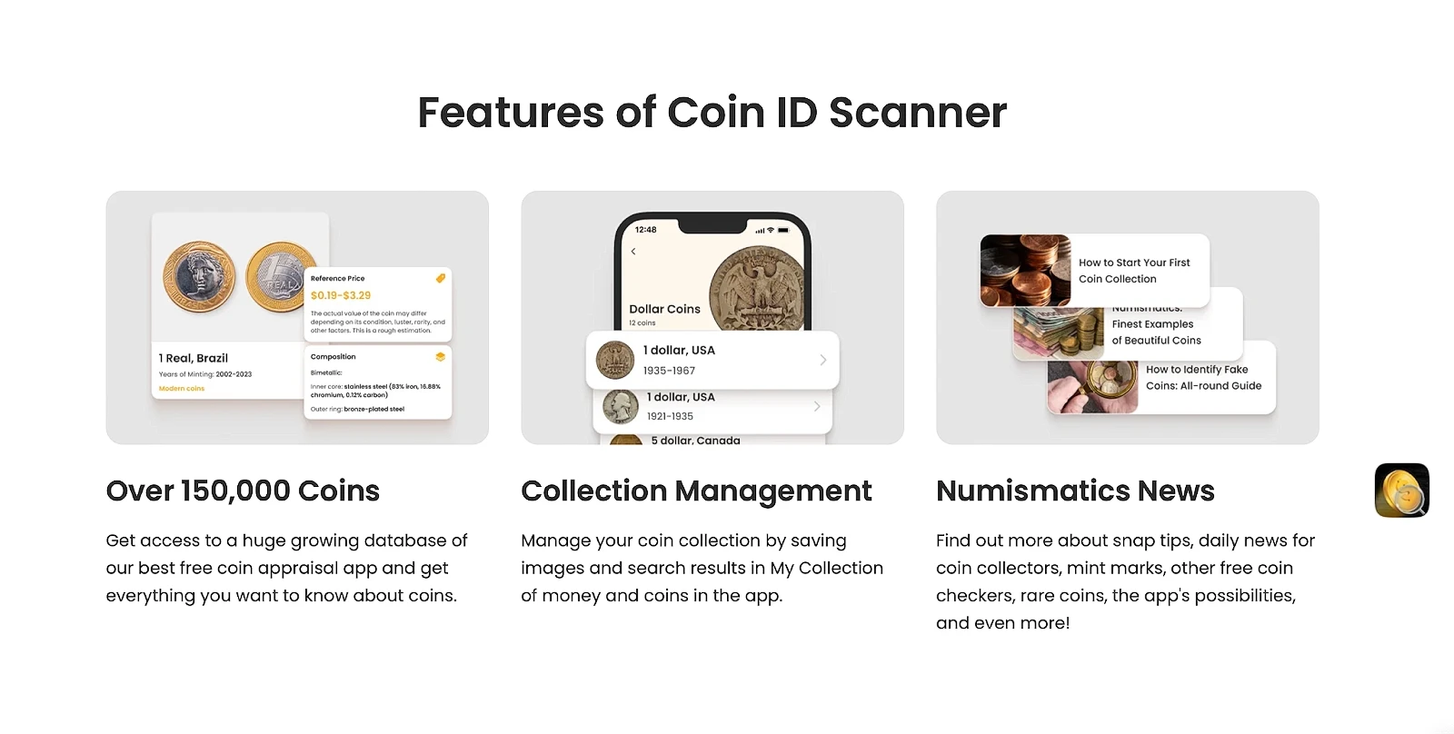 A quick walkthrough on key features of the Coin ID Scanner app.